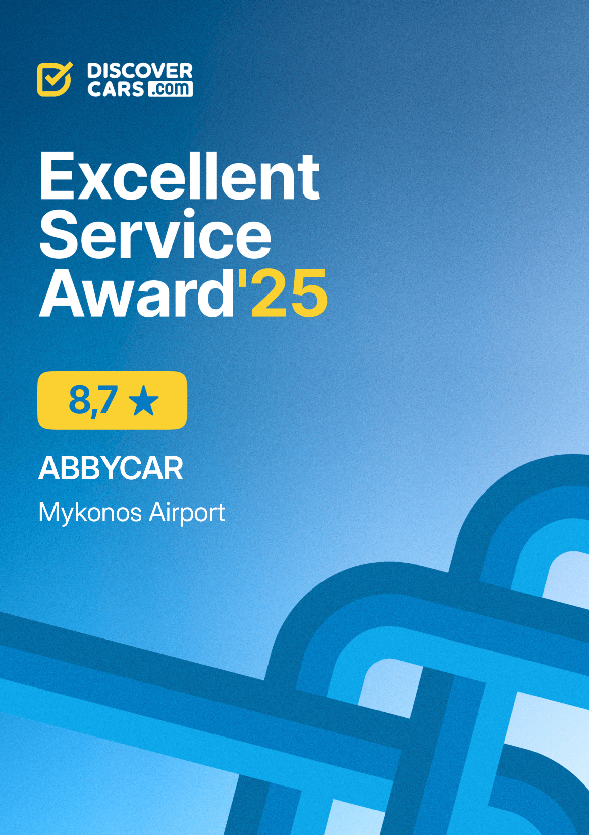 Discover Cars Mykonos Port award